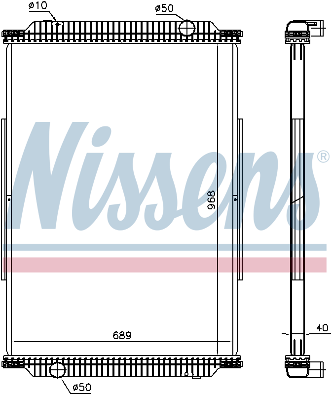 Nissens Engine Coolant Radiator 637870