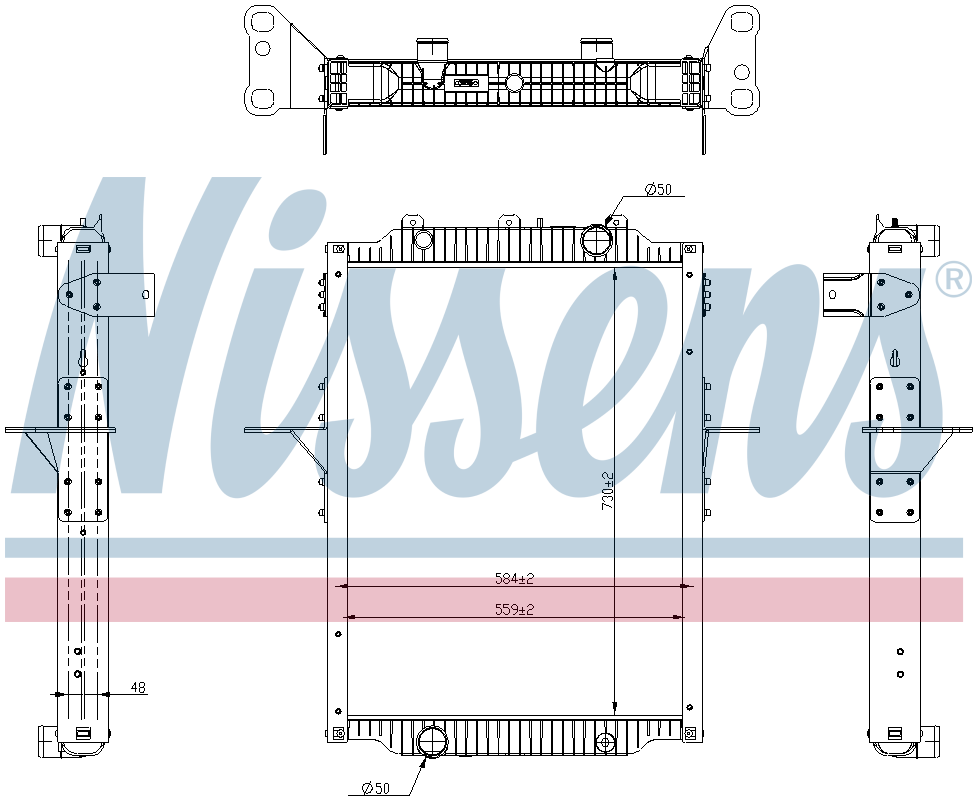 Nissens Engine Coolant Radiator 637879