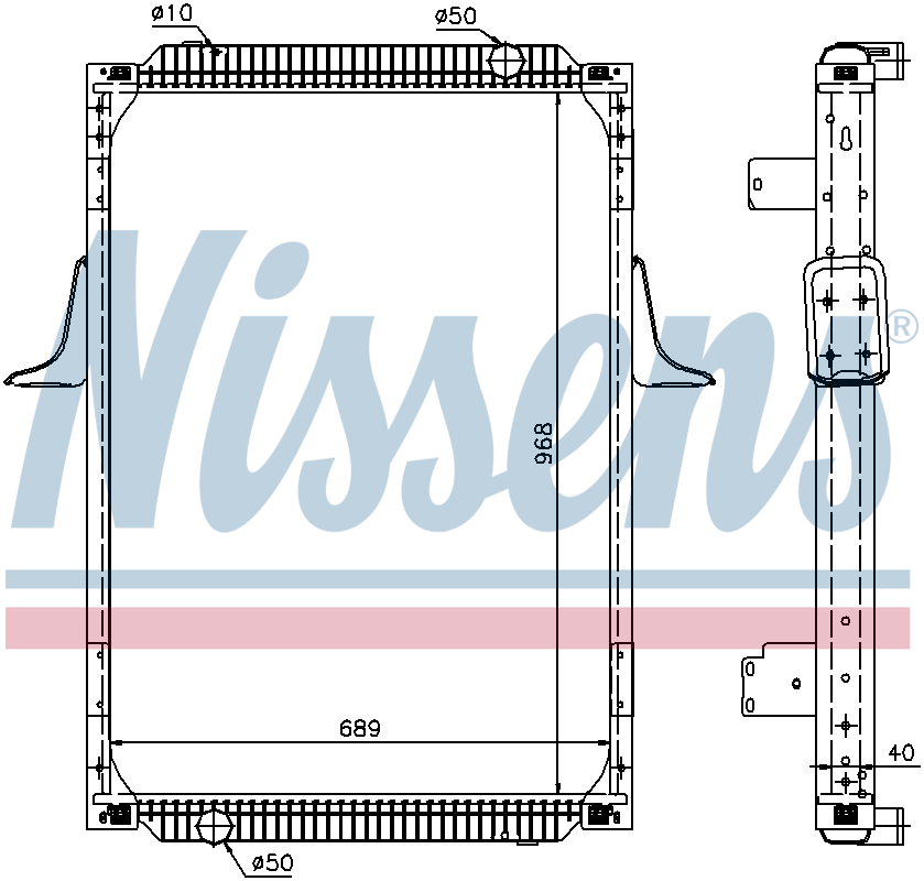 Nissens Engine Coolant Radiator 63787A