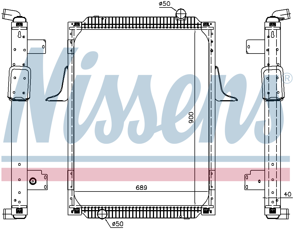 Nissens Engine Coolant Radiator 63788A
