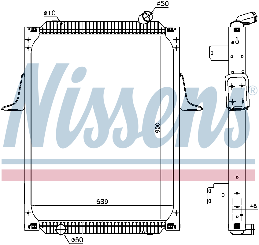 NISSENS Coolant Radiator 637892