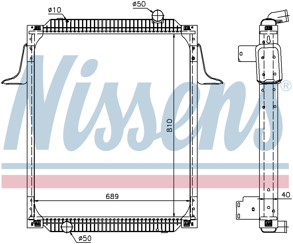 NISSENS Coolant Radiator 63789A