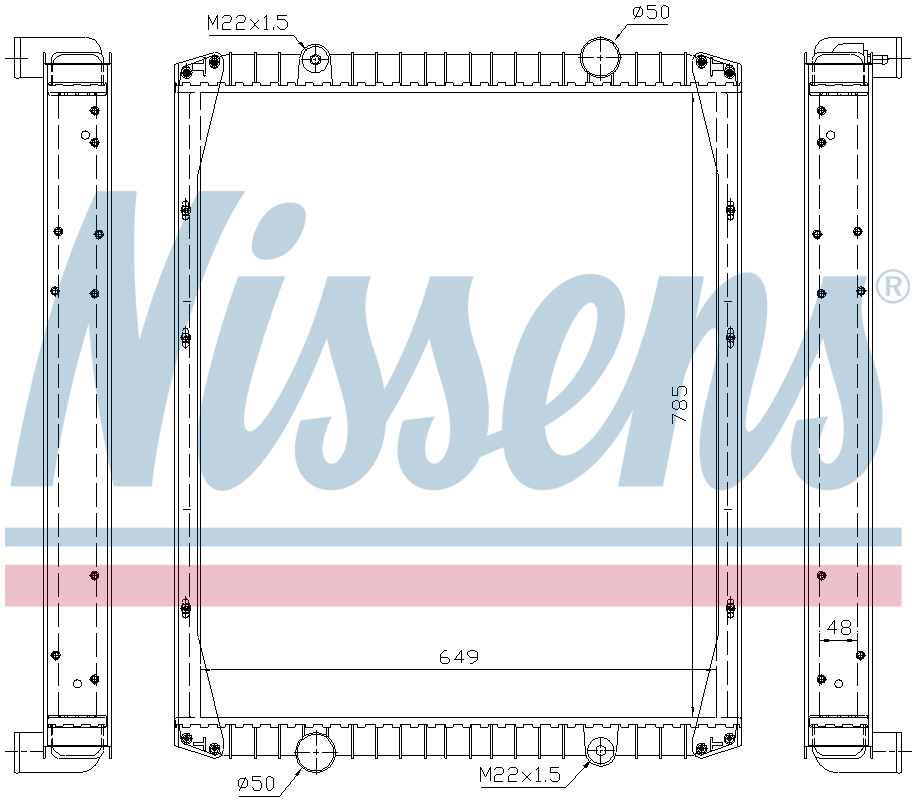 NISSENS Coolant Radiator 63846A