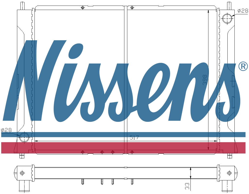 NISSENS Coolant Radiator 64031