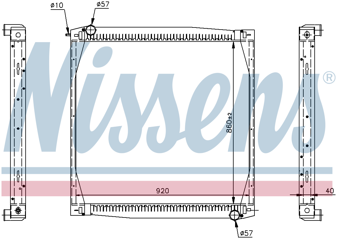 NISSENS Coolant Radiator 64069A