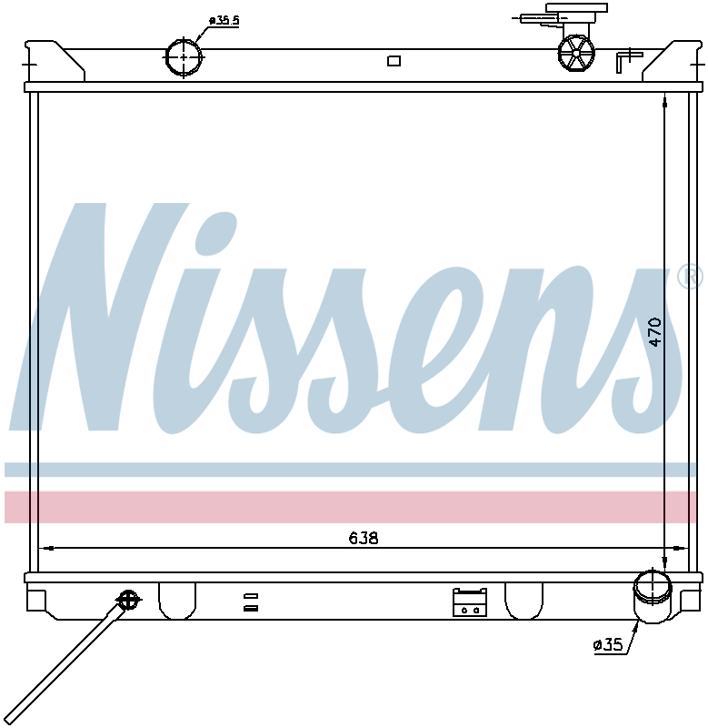 Nissens Engine Coolant Radiator 66766 – ARKS4Cooling.com