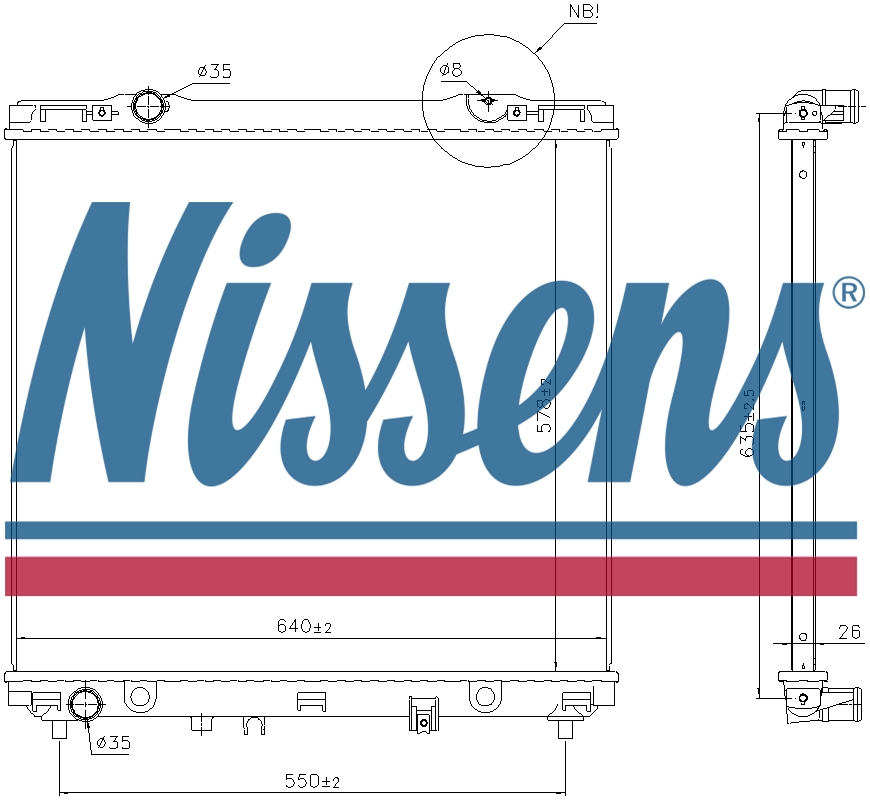 NISSENS Coolant Radiator 66773