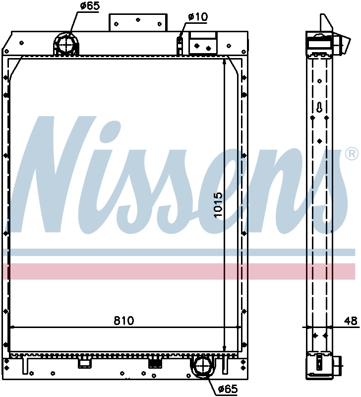 NISSENS Coolant Radiator 67165