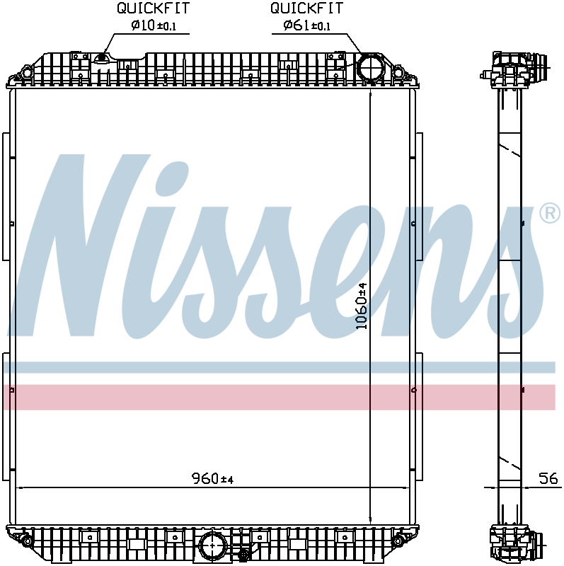 NISSENS Coolant Radiator 671760