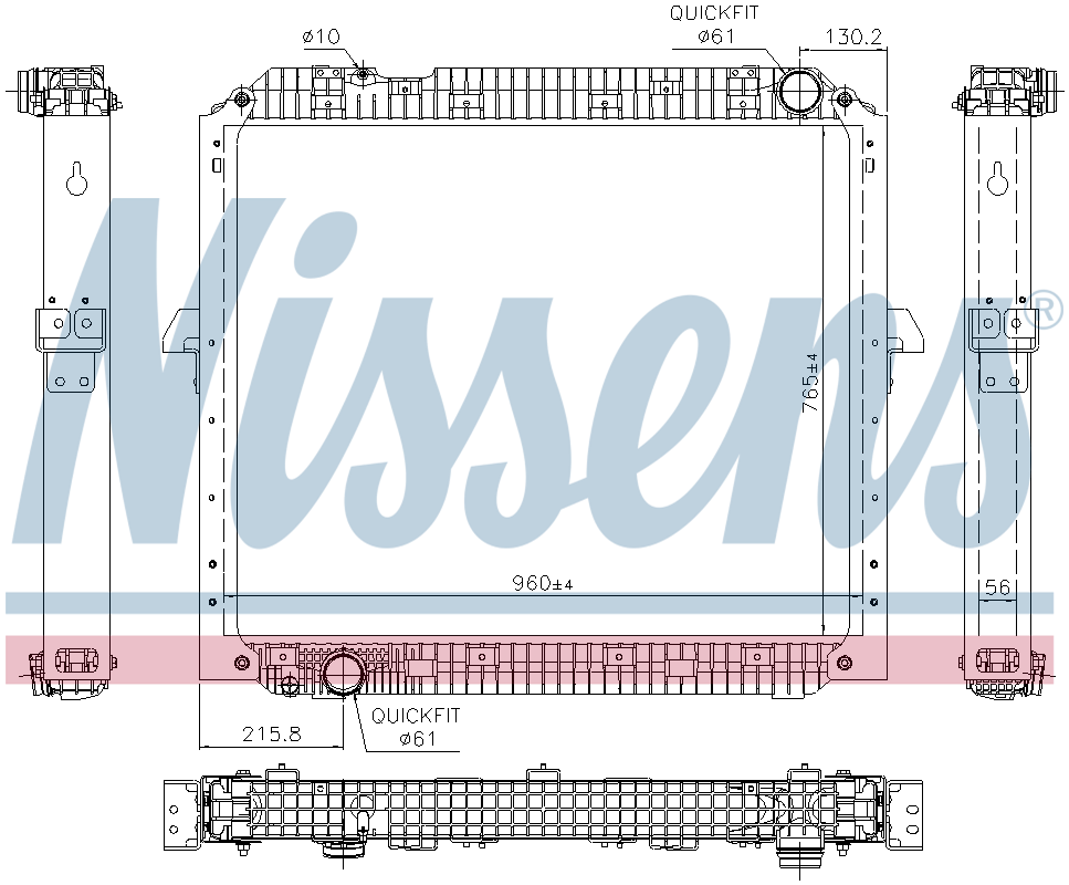 NISSENS Coolant Radiator 67178