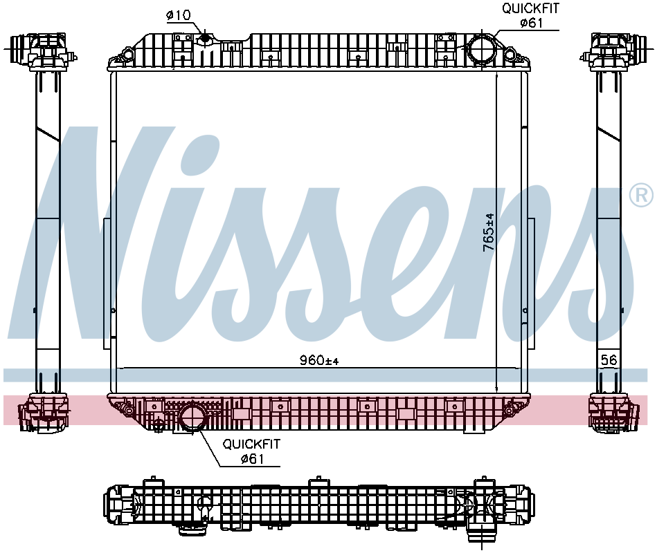 NISSENS Coolant Radiator 671780