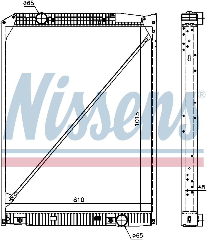 NISSENS Coolant Radiator 67189