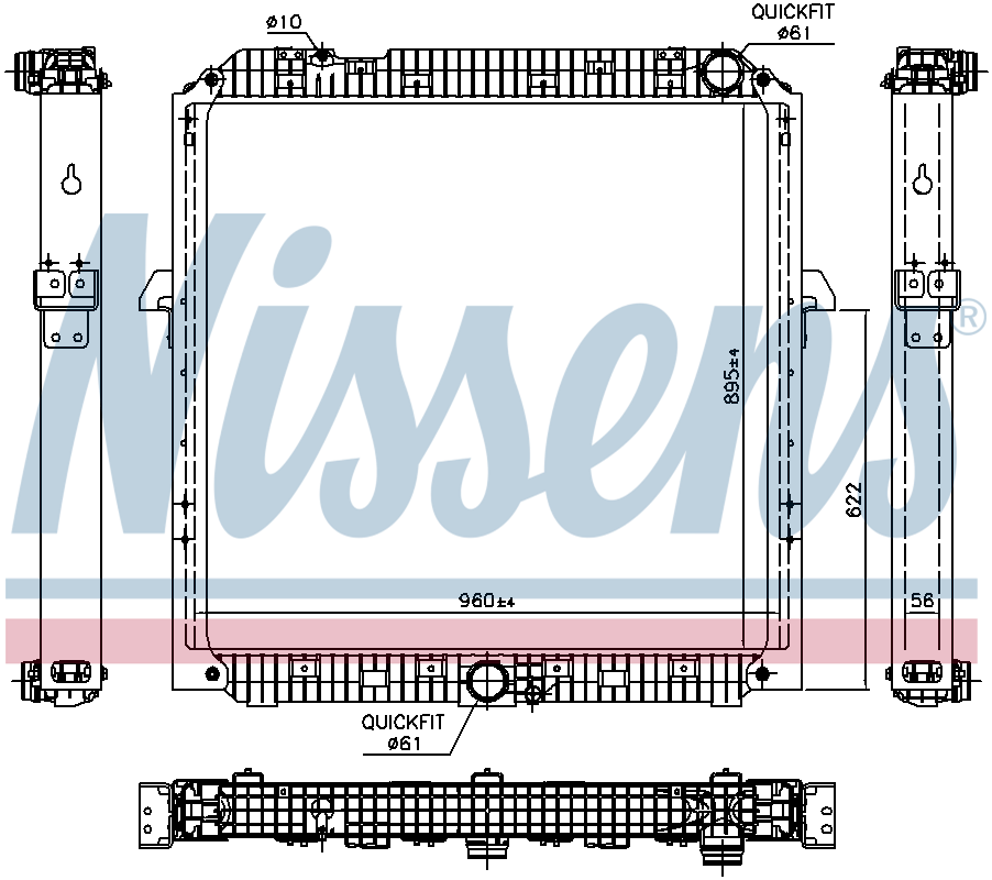 NISSENS Coolant Radiator 67191