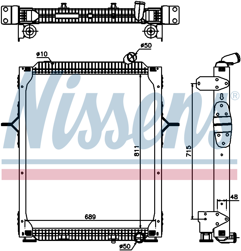 NISSENS Coolant Radiator 67206