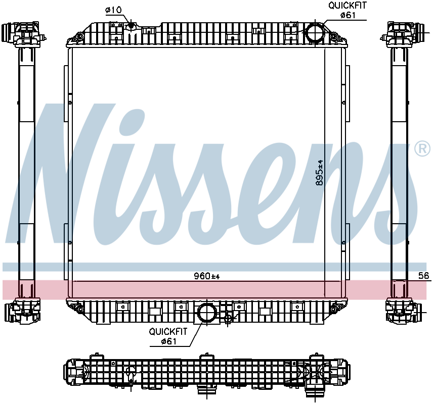 NISSENS Coolant Radiator 672930