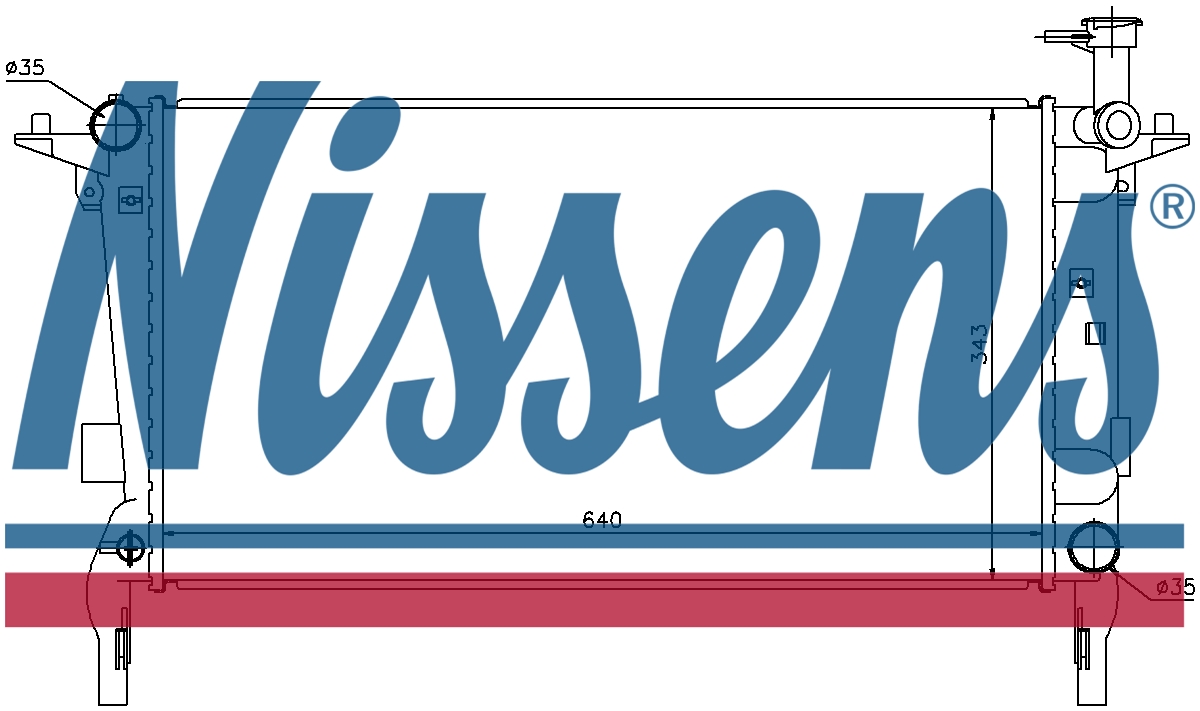 NISSENS Coolant Radiator 67554