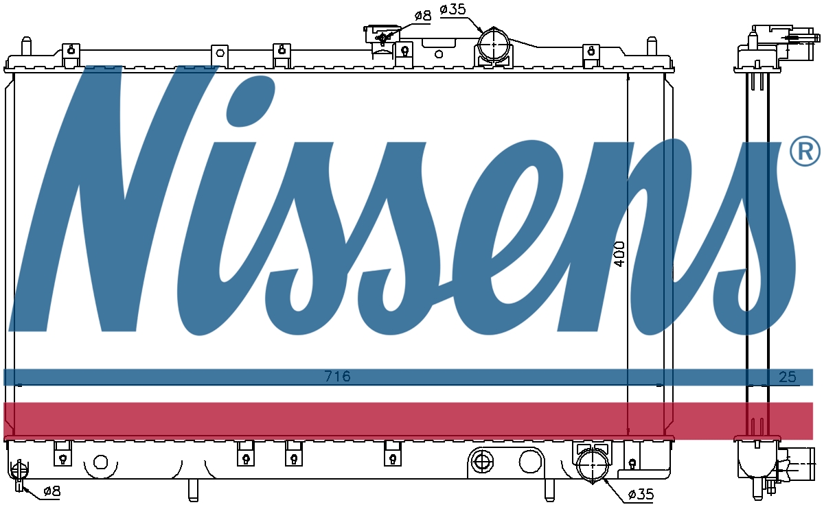 NISSENS Coolant Radiator 68159