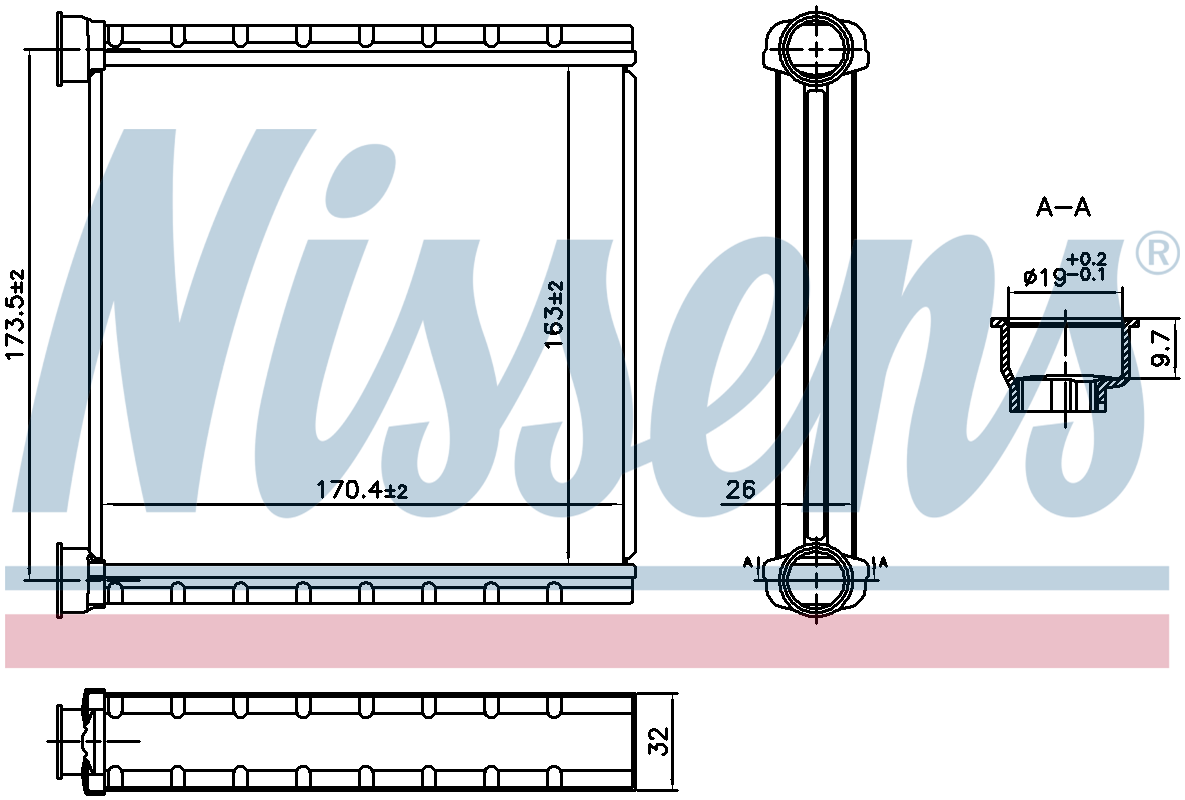 Nissens Cabin Heater Core 707278