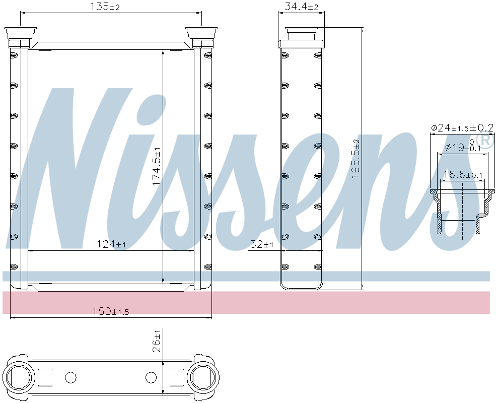 Nissens Interior Heater Core 707413