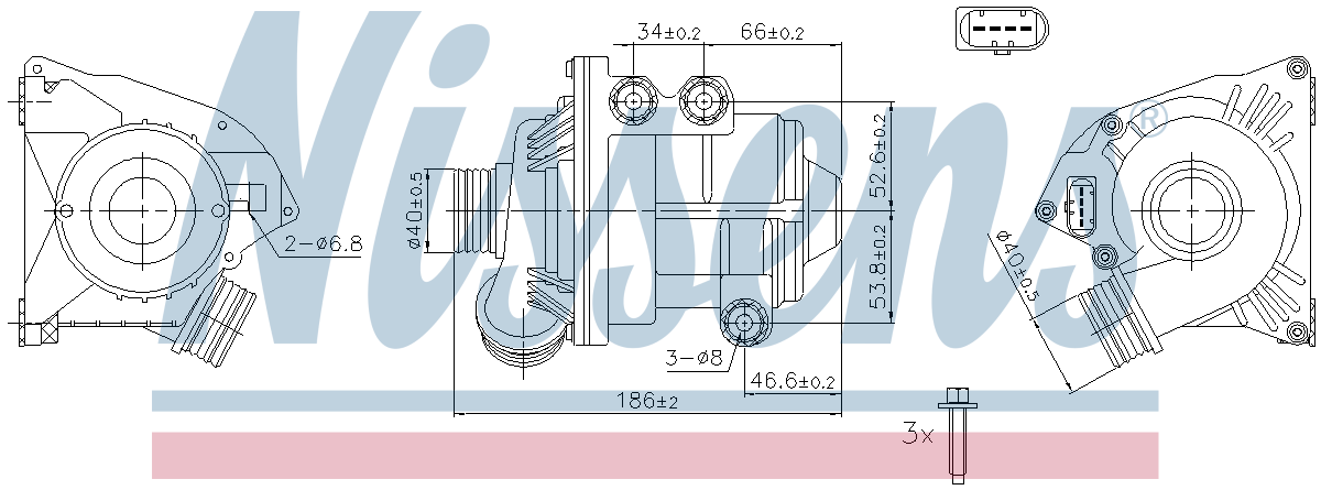 Nissens Water Pump 831087