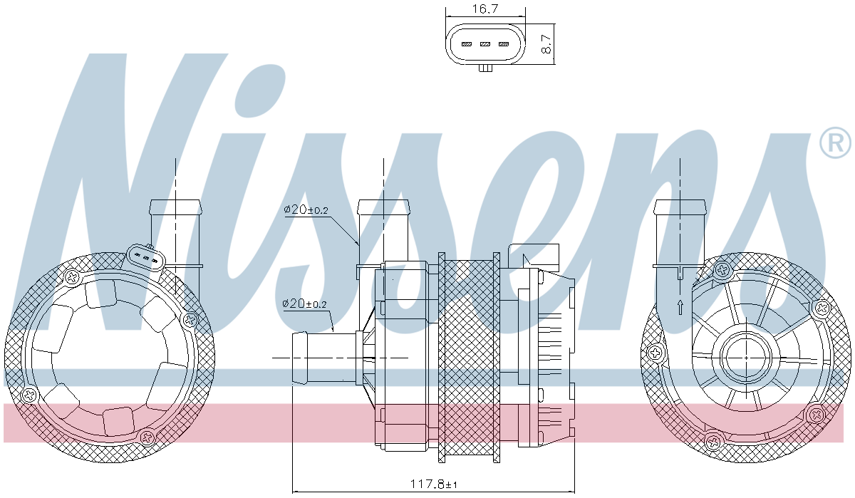 Nissens Water Pump 831350