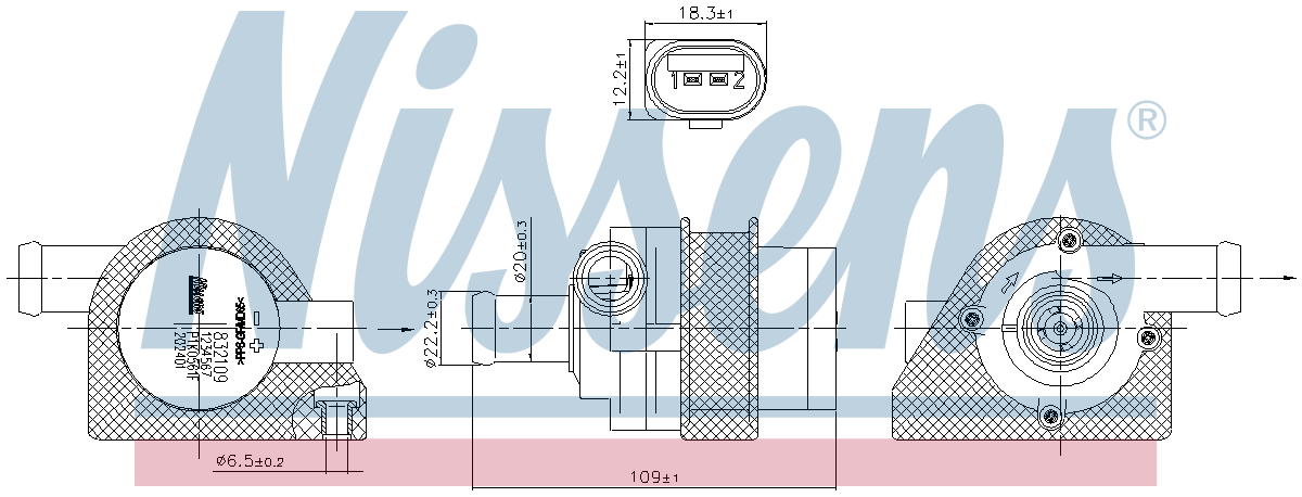 Nissens Water Pump 832109