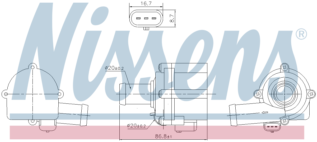 Nissens Water Pump 832152