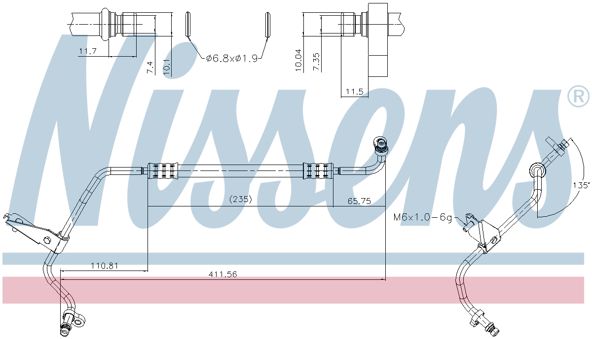 Nissens Aircon Hose/Pipe 840400
