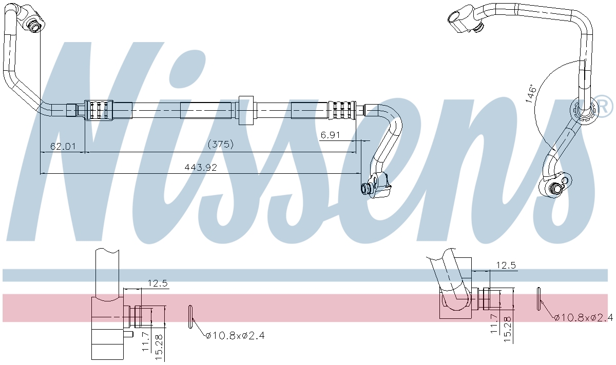 Nissens Aircon Hose/Pipe 84051