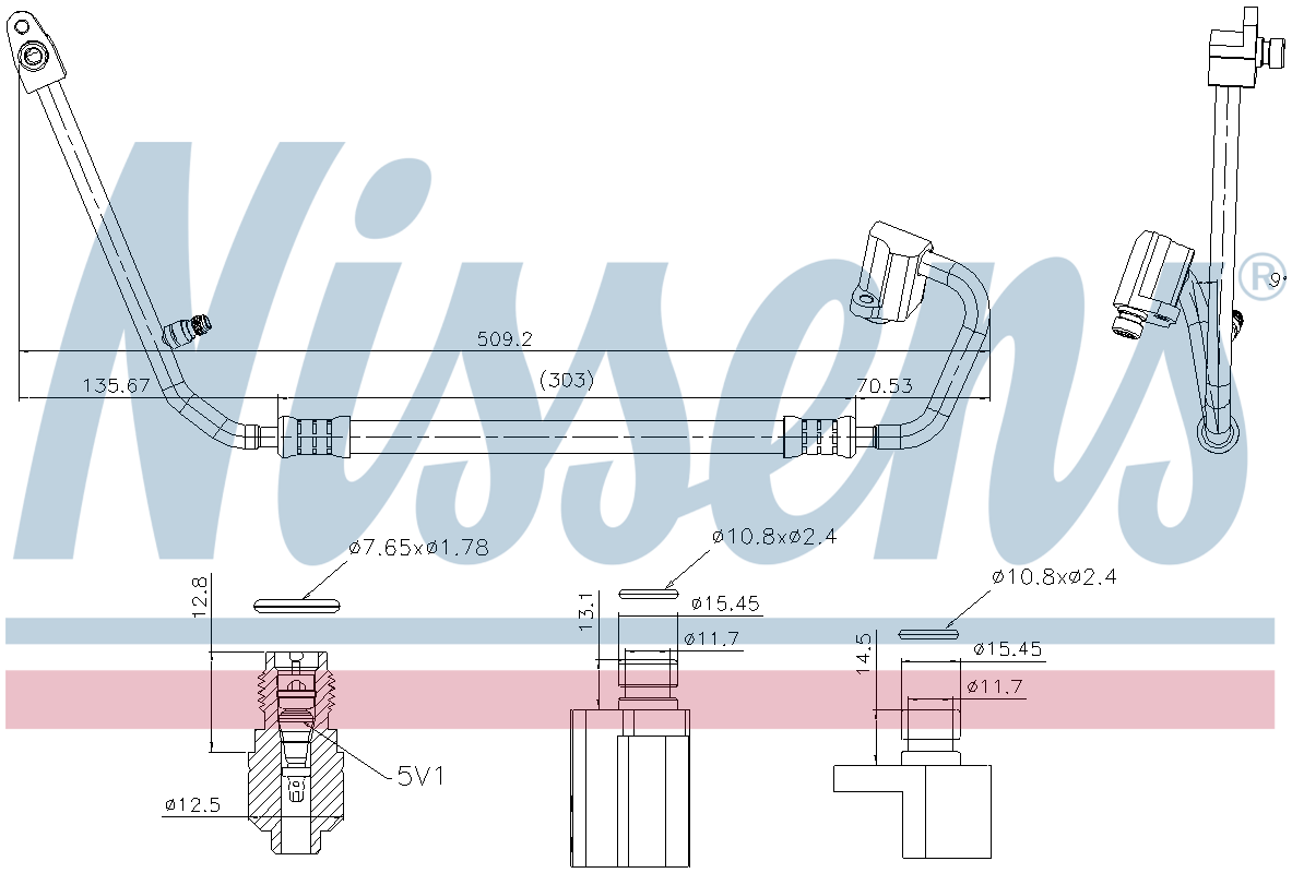 Nissens Aircon Hose/Pipe 840657