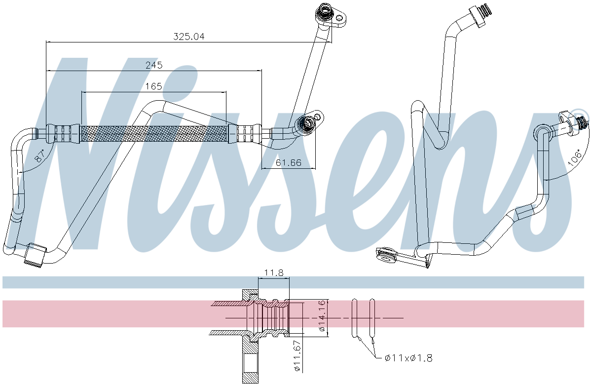 Nissens Aircon Hose/Pipe 841481