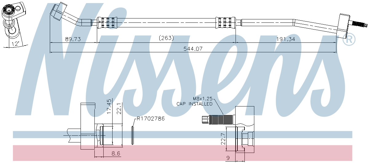 Nissens Aircon Hose/Pipe 842725