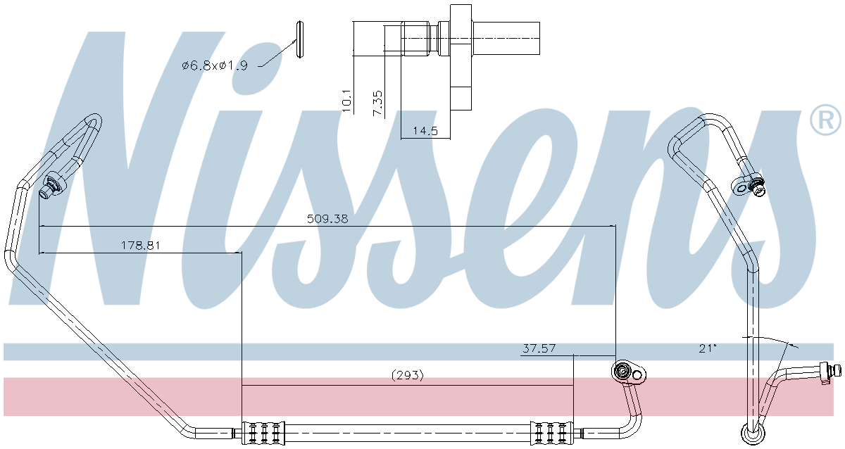 Nissens Aircon Hose/Pipe 849739