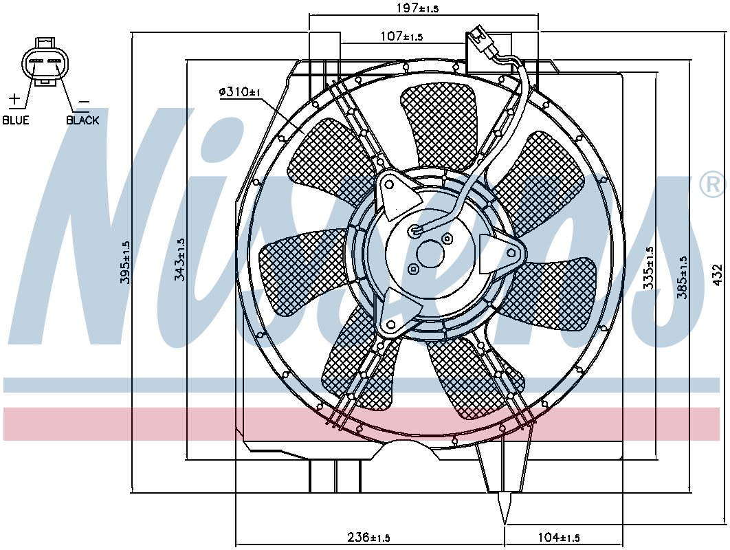 Nissens Condenser Cooling Fan 85275