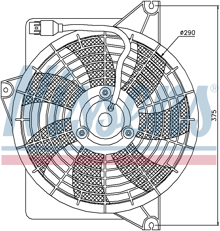 Nissens Condenser Cooling Fan 85371