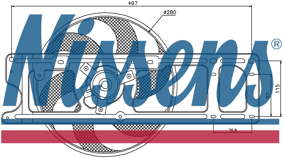 Nissens 85597 Radiator Fan