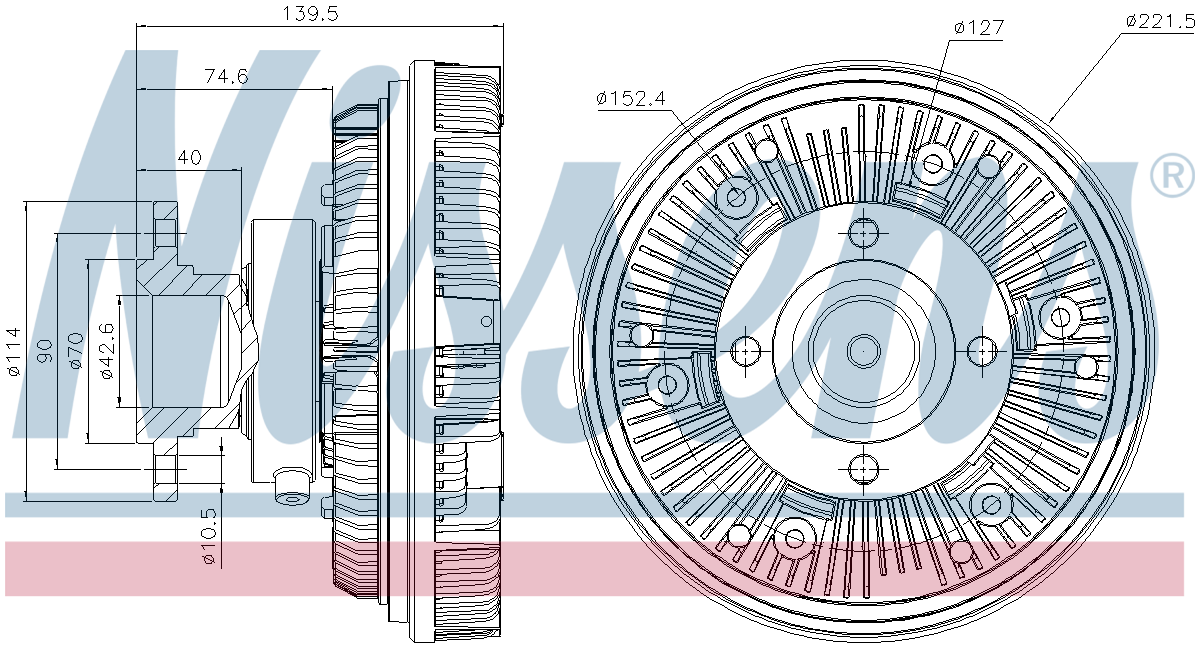 Nissens Cooling Fan Clutch 86039