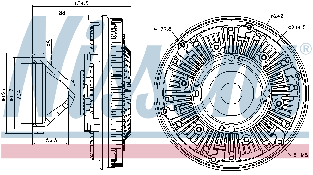 Nissens Cooling Fan Clutch 86101