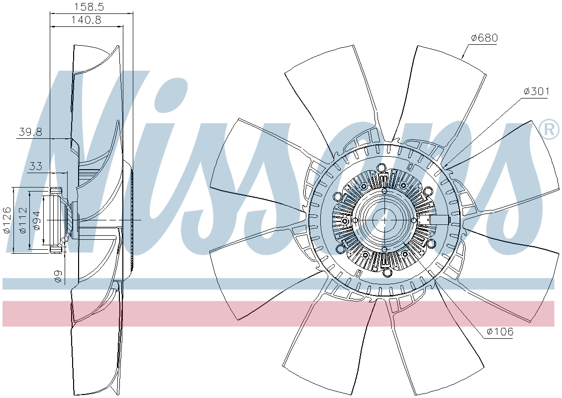 Nissens Cooling Fan Clutch 86103