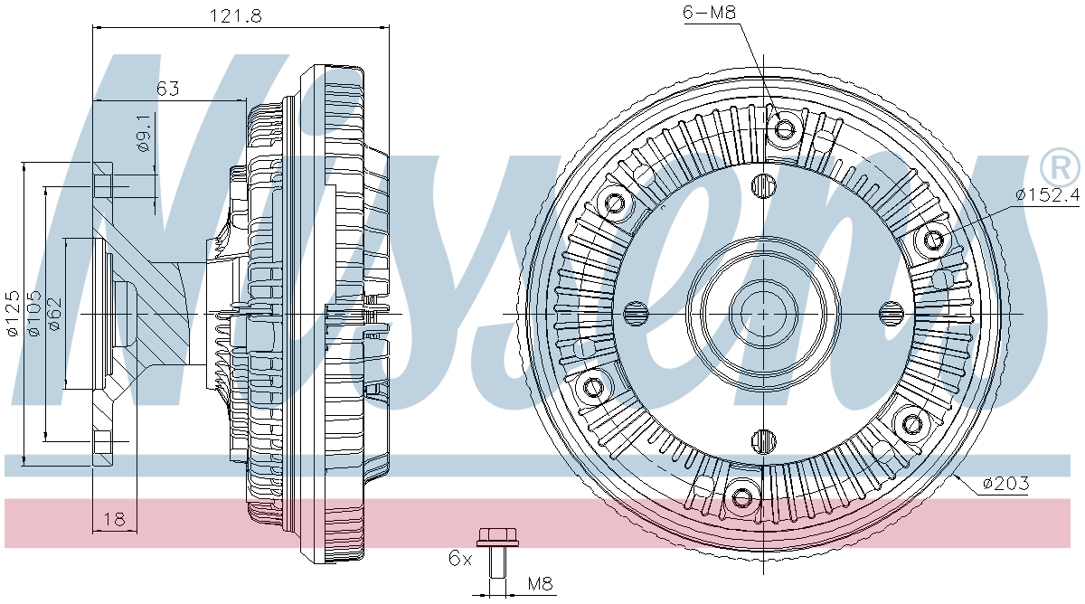 Nissens Cooling Fan Clutch 86160