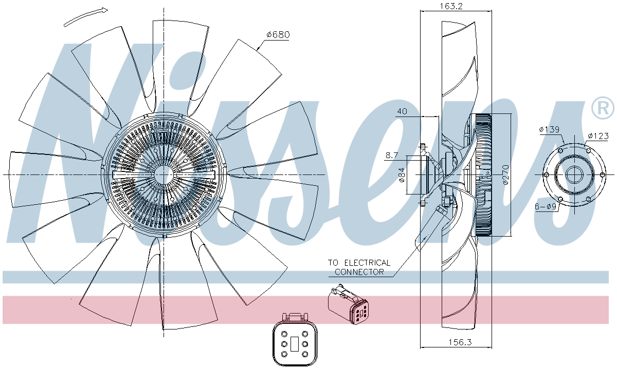 Nissens Cooling Fan Clutch 86167