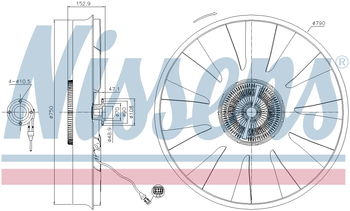 NISSENS Cooling Fan Clutch 86215
