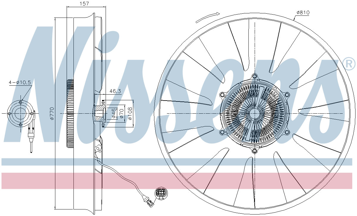 NISSENS Cooling Fan Clutch 86216