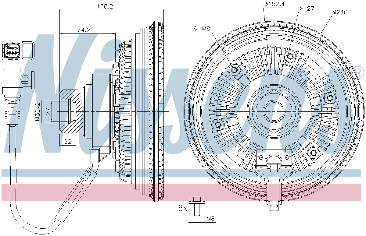 Nissens Cooling Fan Clutch 86237
