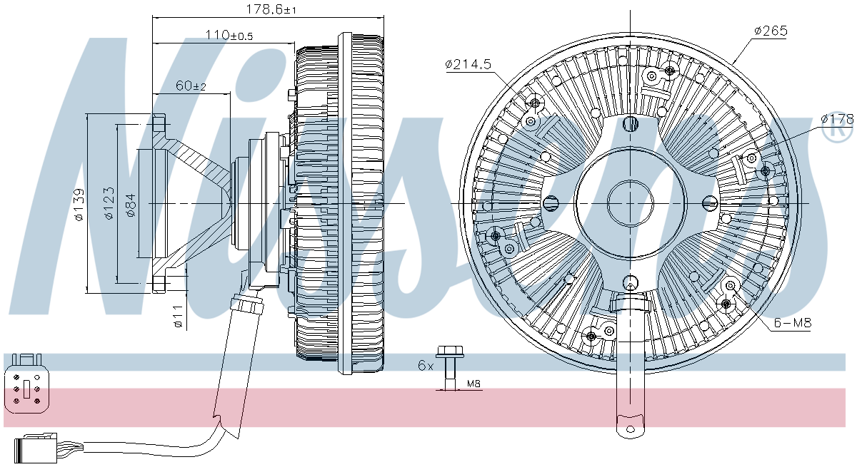 Nissens Cooling Fan Clutch 86239