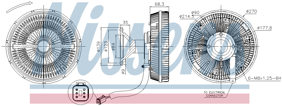 Nissens Cooling Fan Clutch 86245