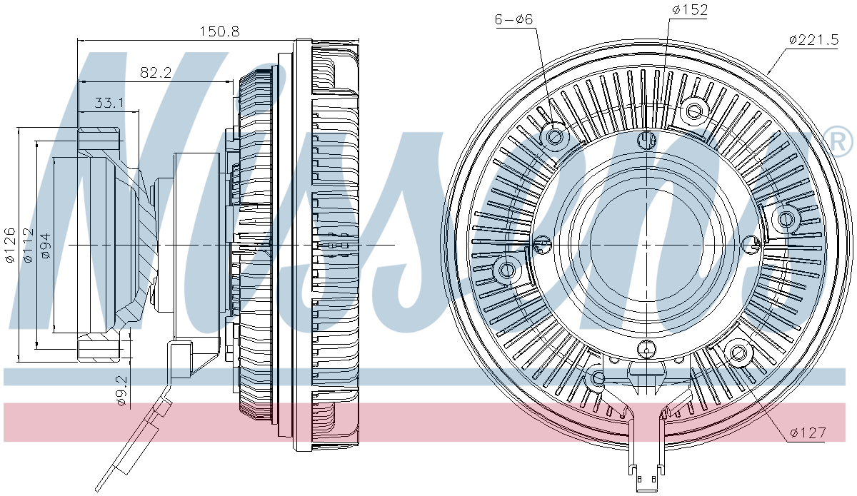 Nissens Cooling Fan Clutch 86250