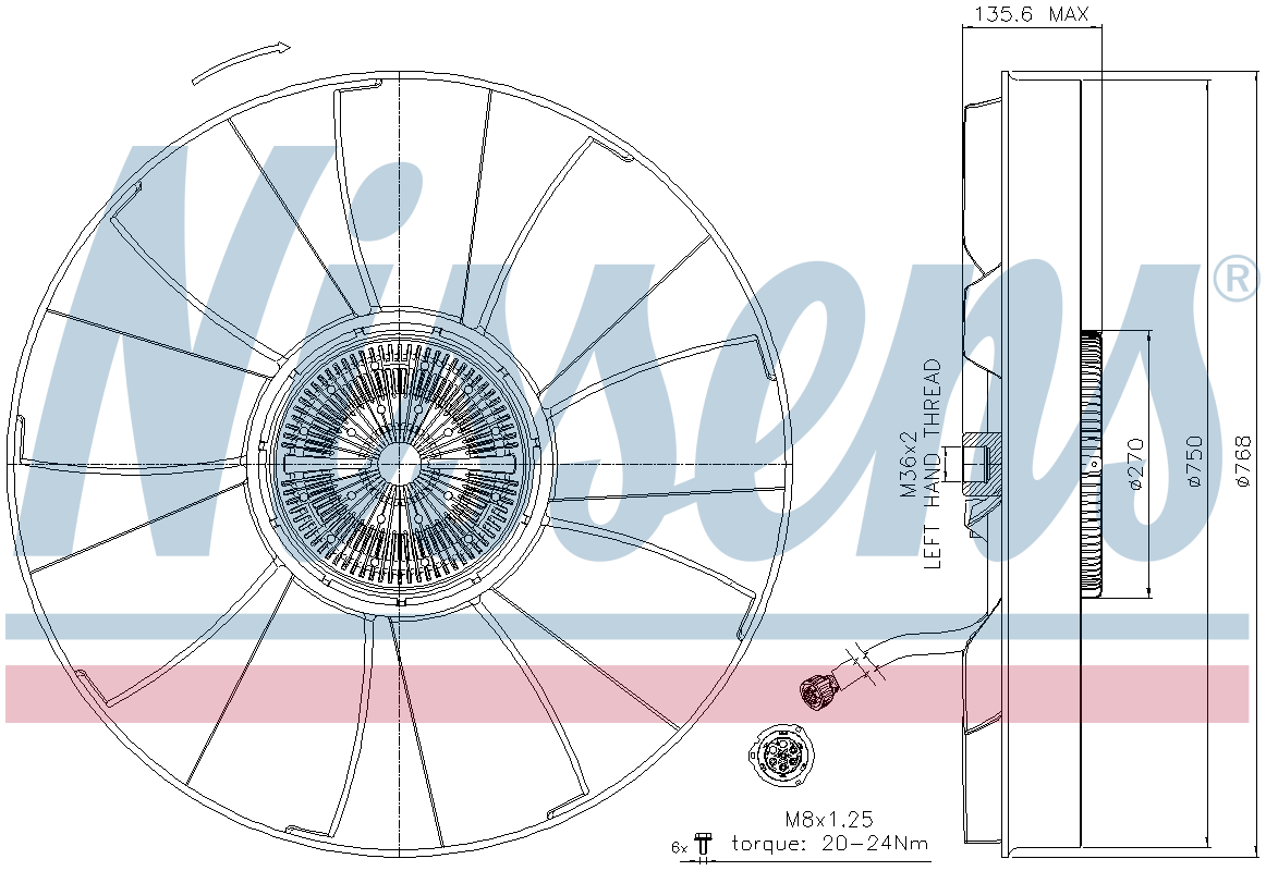 Nissens Cooling Fan Clutch 86261