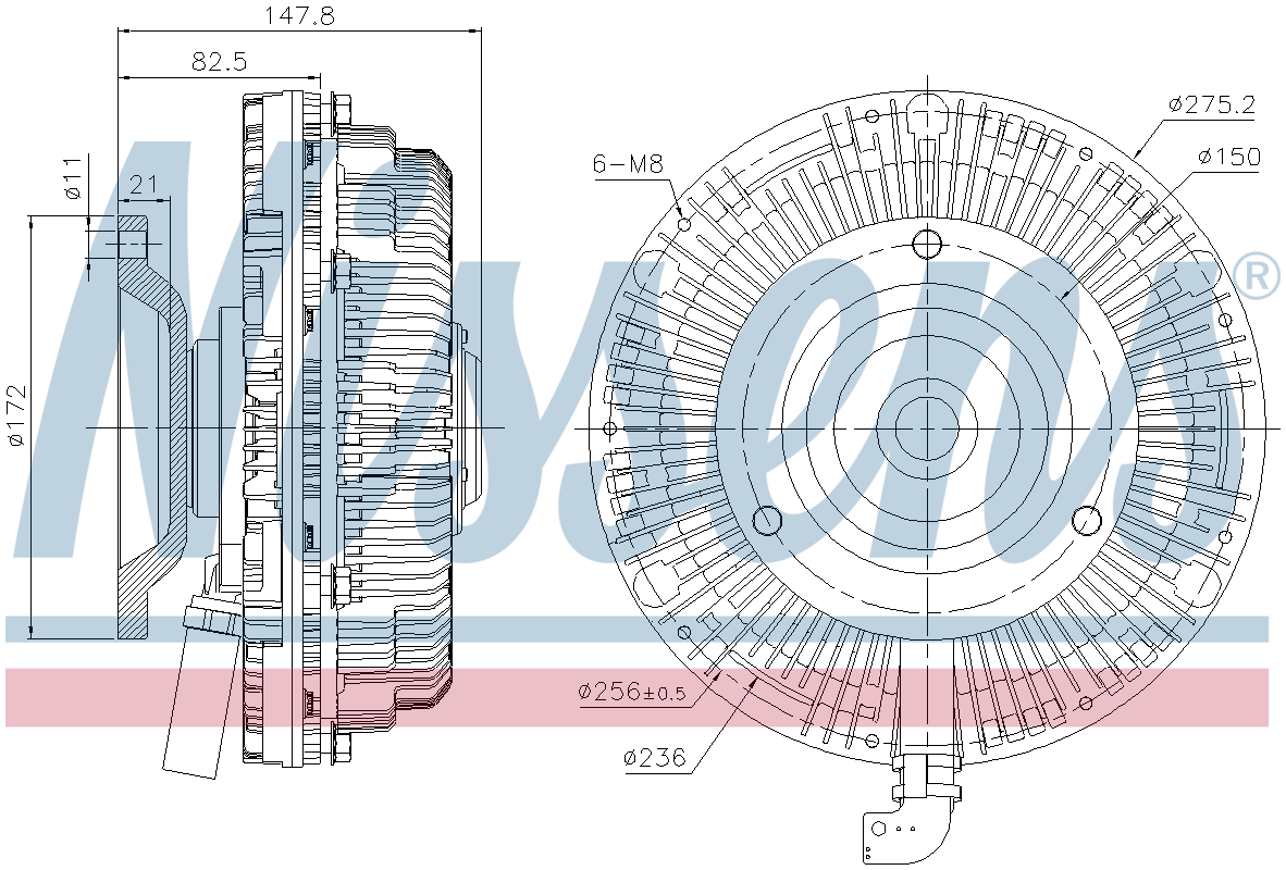 Nissens Radiator Fan Clutch 86271