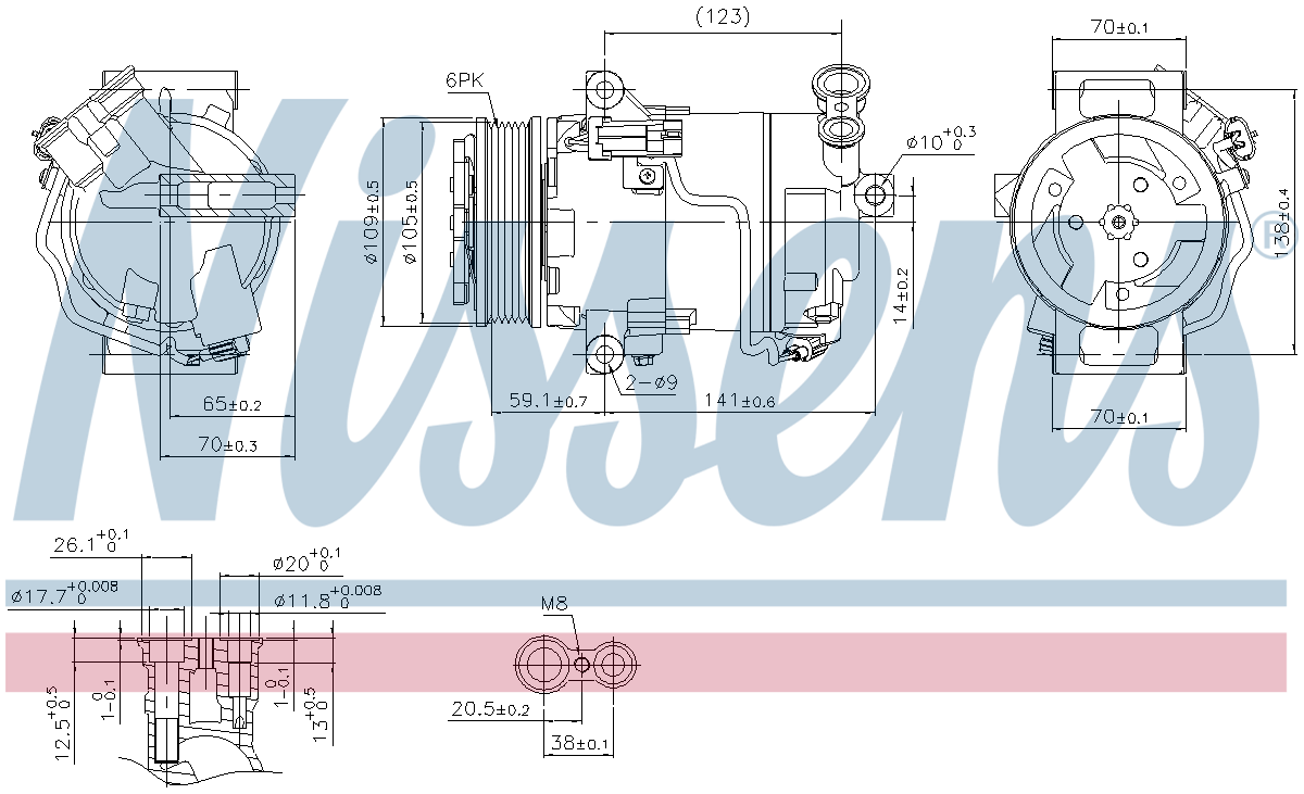 Nissens Aircon Compressor 890006